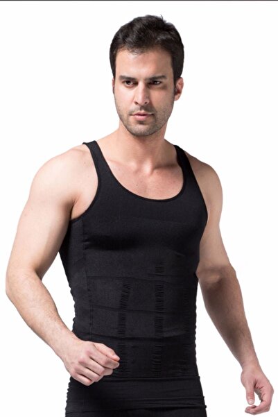 bejamonti Men's Recovery and Slim Showing Corset Athlete Black and White Pack of 2