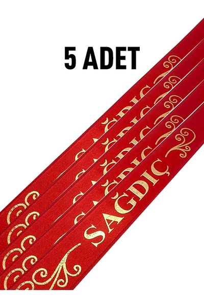 imzatasarım Red Groomsmen Ribbon Groomsmen Oversleeve Sleeve Ribbon Henna Night Wedding Supplies (5Pcs)