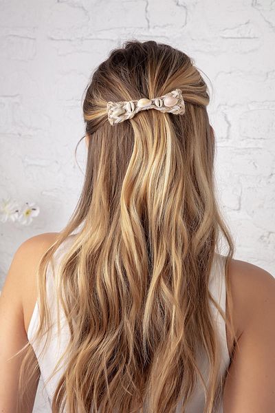 Modex Seashell Figured Rustic Hair Clip (9cm)