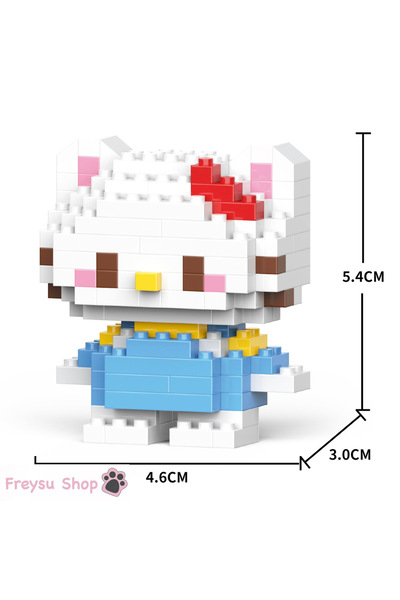 Bricks Hello Kitty Bricks Blok Seti - MAVI