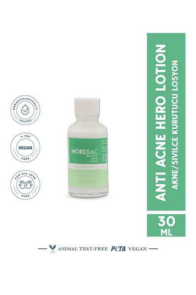 MOREBAC Anti Acne Hero Lotion - 30 ml Acne Dryer, Hero Lotion