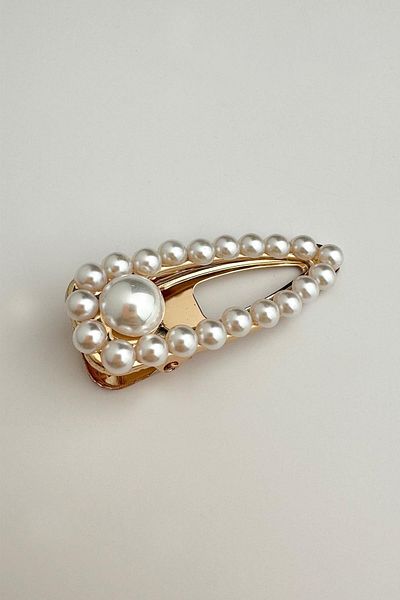 Modex Side Hair Clip with Pearls (6cm)