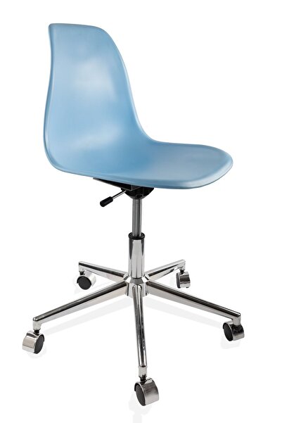 Dorcia Home Mavi Ofis Sandalyesi Çalışma Koltuğu Ofis Koltuğu