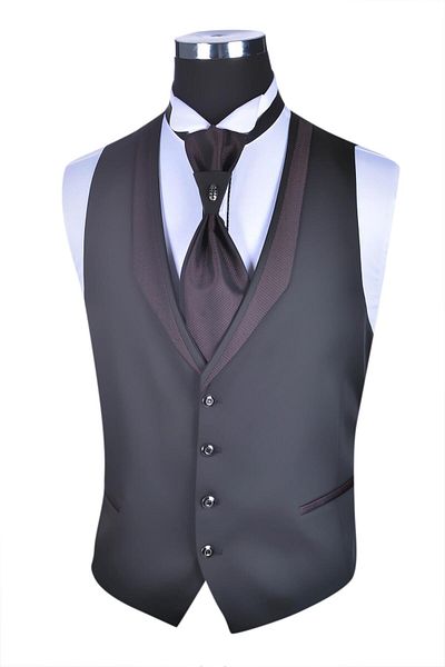 VINTAGE TADDEO MEO men couture Black Vest