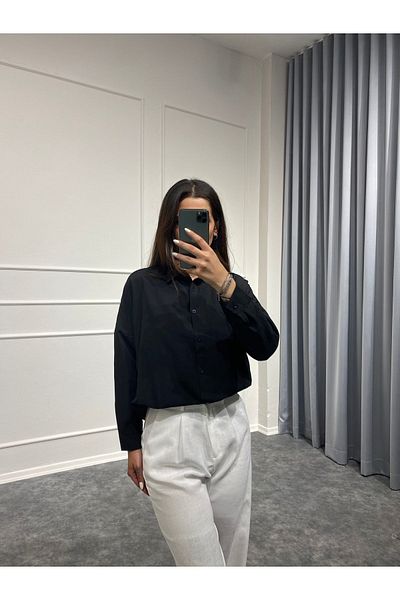 Sobce Cămașă de damă neagră model nou