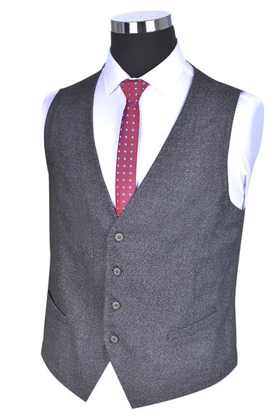 BAGGI Men's Slim Fit Vest Suit - Comfort