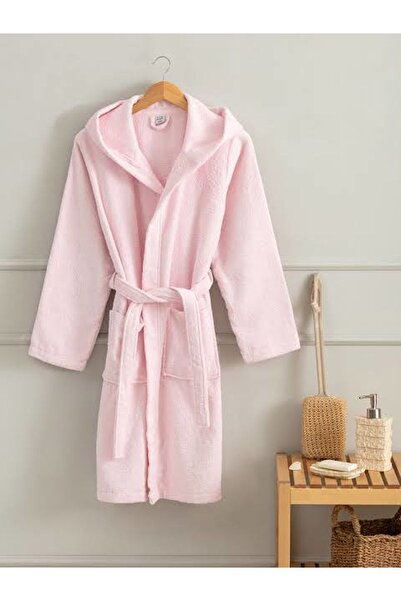 Sinteks Düz Kapüşonlu Bornoz %100 Pamuk