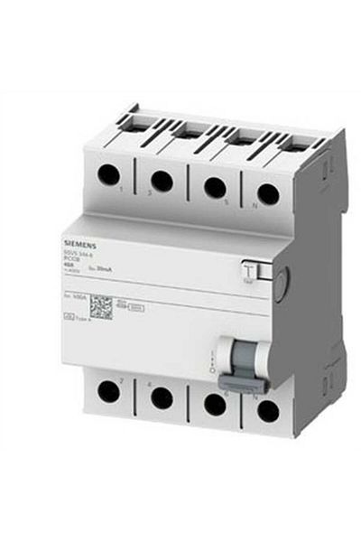 Siemens 5sv5642-6 a Type - ERRoR CuRRent PRotection Switch (leAKage CuRRent Relay) 25a-400v-300ma-