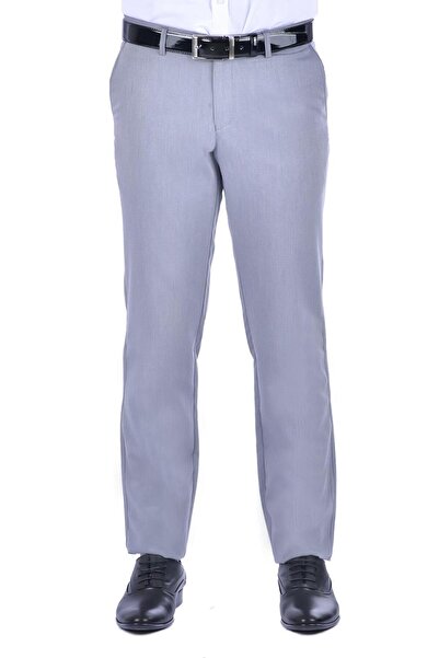 BAGGI بنطال رياضي بقصة ضيقة رمادي