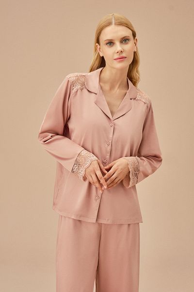 SUWEN Men's Pajama Set - Pansy Lace Masculine