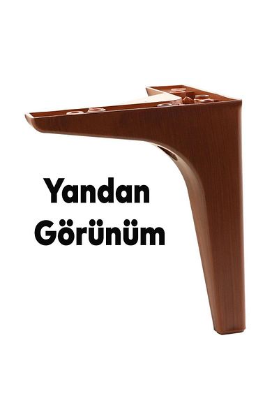 Badem10 Mobilier de lux Sedef Canapea Unitate TV Consolă Picior de scaun 17 Cm Picioare de bază maro