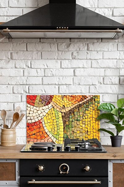 Decovetro 76x50 см Захисний екран для плити з мозаїчним візерунком