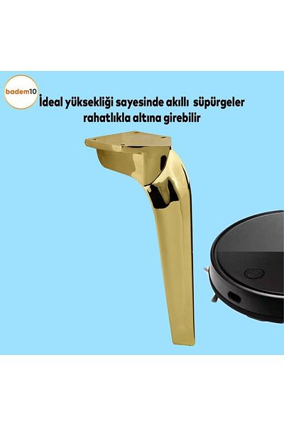 Badem10 Repla Mobilier de lux Canapea Unitate TV Consolă Picior de scaun 19 Cm Aur Aur Picioare