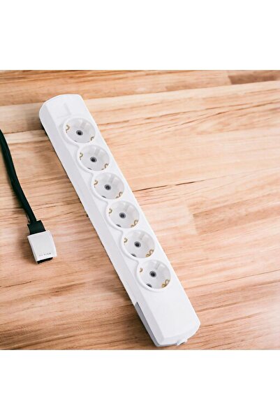 Badem10 مجموعة مكونة من 6 قطع - قابس مقبس لاسلكي ومقبس مؤرض ومقرنة متعددة مؤرضة وستة معلقة