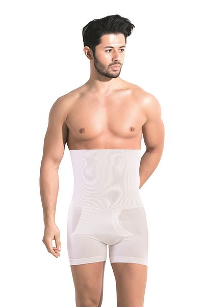 Form Angel 2 Pieces Men's Seamless Boxer Corset - Belly with Two Layers of Elastics