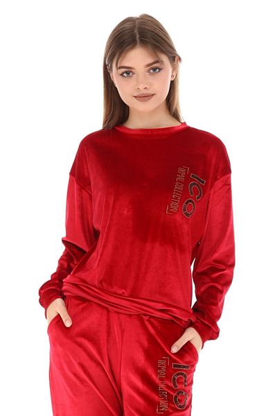 İkmal Σετ Ico Stone Red Crew Neck