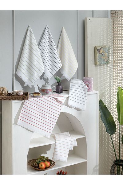 Çapa Home Çapa Home Βαμβακερές Πετσέτες 6 Συσκευασιών - Πετσέτες Κουζίνας