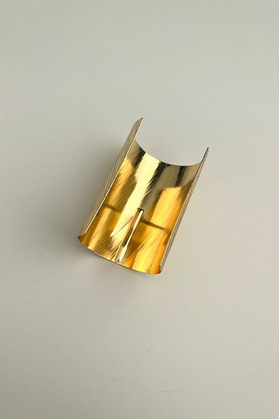 Modex Line Detailed Plate Hair Snap Buckle (Size:6 cm)