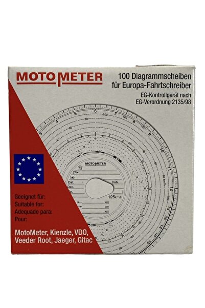 gcstore Motometer Takograf Kağıdı 125km H 100'lü