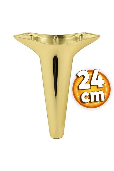 Badem10 Aspen Mobilier de lux Canapea Fotoliu Unitate TV Consolă Picior Picioare 24 Cm Aur Aur Picior (4 buc.)