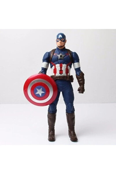 KİNKU Captain America Figür 30 Cm Işıklı Sesli Kaptan Amerika Figür