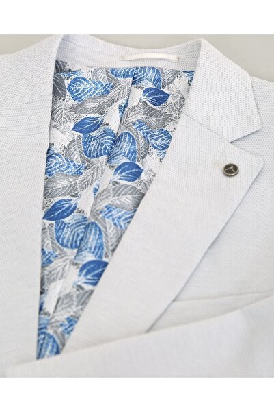 ACTUAL Blazer Slim Fit Blazer Single Jacket 7136-1 Light Blue