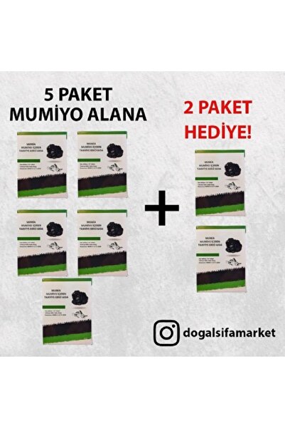 MUMİA MUMİYO İÇEREN TAKVİYE EDİCİ GIDA 5 Kutu Mumiyo Alana 2 Kutu Hediye (SON...