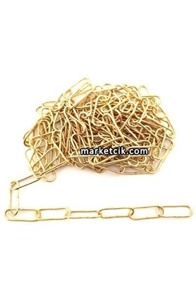 marketcik Avize Abajur Askı Zinciri Sarı Renk, 50cm-1,2,3,4 Metre Satış-50 cm