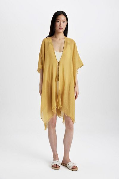 DeFacto Fall In Love Baumwoll-Kimono mit normaler Passform Z0696az24sm