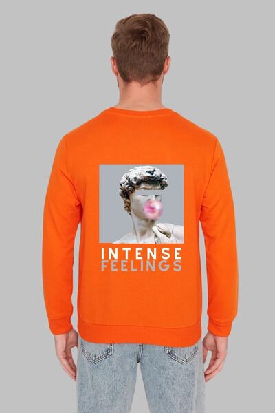 Nyda Collections Intense Feelings Printed Unisex Oversize Hoodless Sweatshirt...