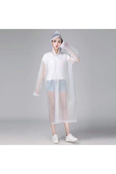 İstoc Trend Unisex Λευκό Διαφανές Αδιάβροχο