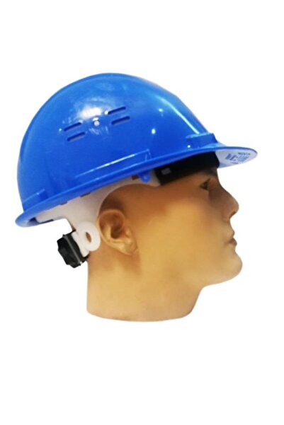 Essafe Enseden Ayarlanabilir Vidalı Hava Delikli Mavi Baret