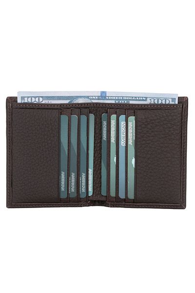 PLM Yetta Leather Card Holder Ch833 Fl2 Brown