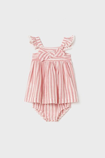 MAYORAL 12-36 Ay Kız Bebek Elbise Pembe