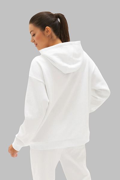 Nyda Collections Hanorac supradimensionat unisex cu glugă cu imprimeu robot - mânecă lungă, bumbac ridicat