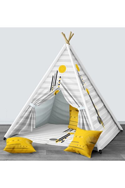 Setay Relax Genç Odası Takımı Uyumlu Dijital Baskılı Minderli Oyun Çadırı