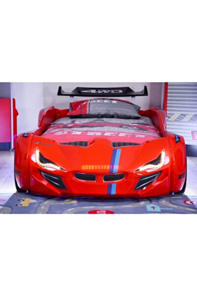 Setay Arabalı Yatak, Mercedes Rüzgarlıklı Arabalı Yatak - Kırmızı