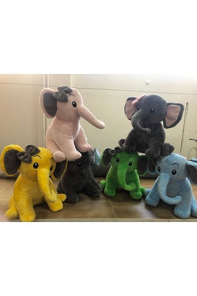 GRAN TOYS صديقي النائم القطيفة الفيل الناعم 50 سم