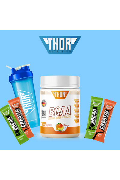THOR NUTRITION Bcaa 500 Gr. 6000mg Bcaa 2500mg Glutamıne (FORMULATED İN GERMA...