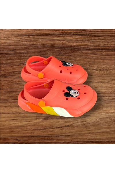 AkınalBella Orange-blue Nursery Beach Pool Slippers Sandals for Boy