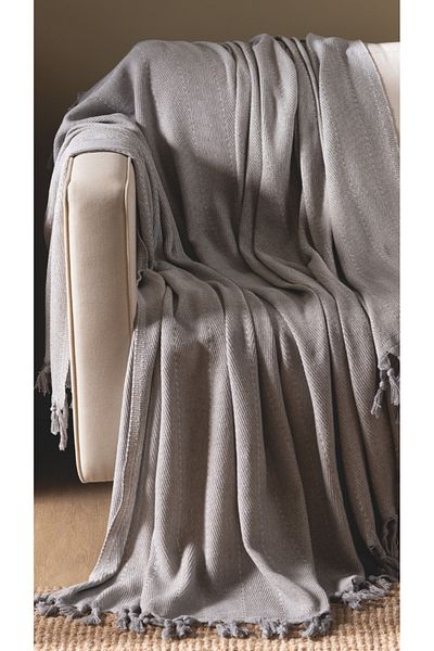 Lux Touch Lina Gray Cotton Tufted Sofa Cover - 170 X 210 cm Sofa Sofa Bed Divan Cover