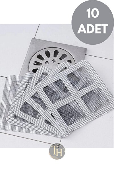 Toptanhane 10'Lu Yapışkanlı Banyo Lavabo Gider Süzgeci Sineklik Tamir Kiti Ke...