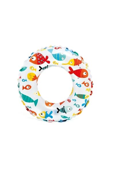 Intex Deniz Canlıları Desenli Baskılı Çocuk Can Simiti Havuz Deniz Simidi 61 cm