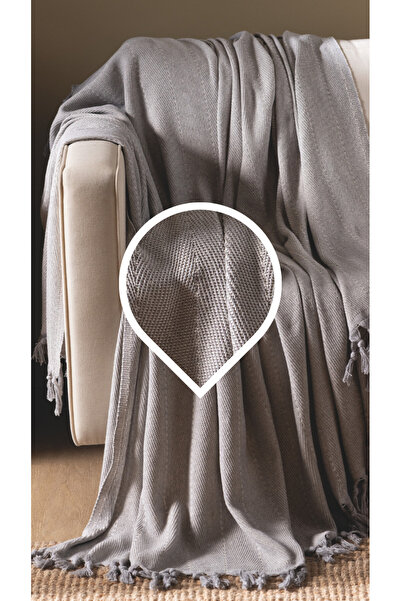 Lux Touch Lina Gray Cotton Tufted Sofa Cover - 170 X 210 cm Sofa Sofa Bed Divan Cover