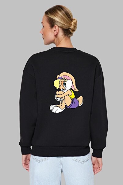 Nyda Collections Lola Bunny εμπριμέ βαμβακερό γυναικείο φούτερ - Oversize, μα...