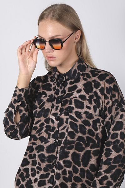 Angel Eyes Women's Sunglasses Rectangular Black Frame Gradient Glass
