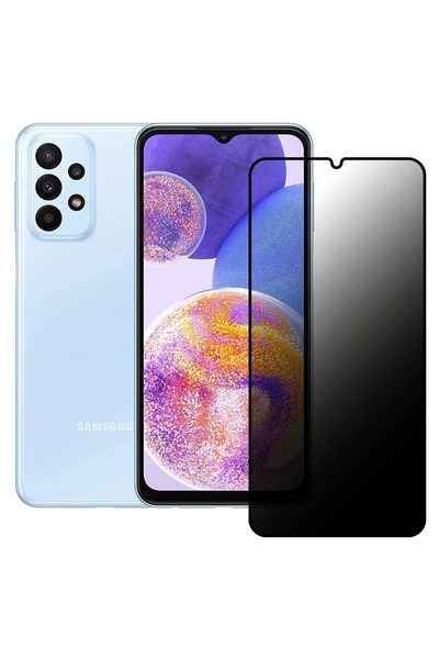 ZETT Samsung Galaxy A23- Uyumlu Privacy HAYALET -GİZLİ -Temperli Cam Ekran Ko...