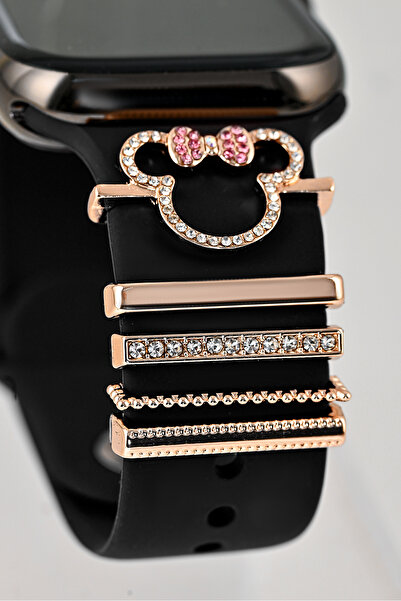 mimtec Apple Watch Uyumlu Charm Süs Akıllı Saatlerle Uyumlu Charm Aksesuar Süs Kordon Süsü