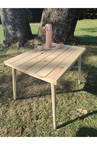 ZMB 50x70  Ahşap Katlanır Kamp Piknik Masası