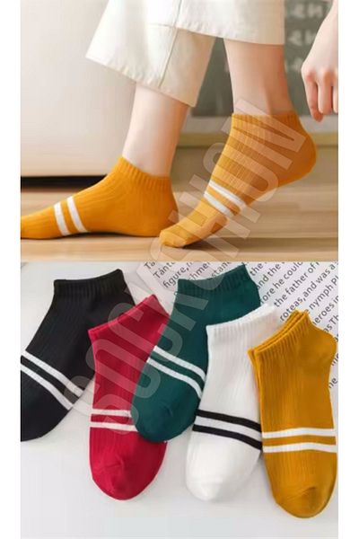 SOCKSHION Комплект от 5 унисекс памучни чорапи дерби - добавете цвят на краката си!